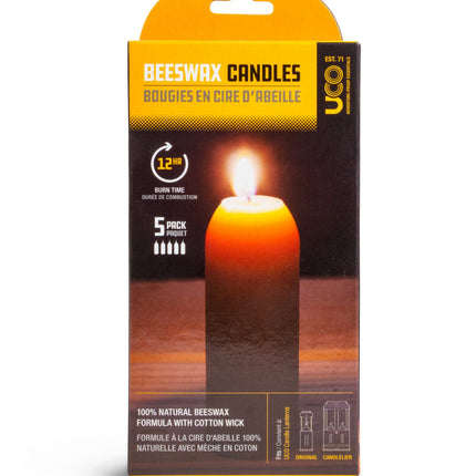UCO Beeswax 12 Hour Candles (5 Pack)