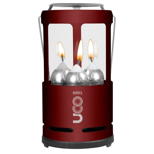 UCO 9 Hour 3 Candle Chandelier Lantern (Various Colours) Red By UCO