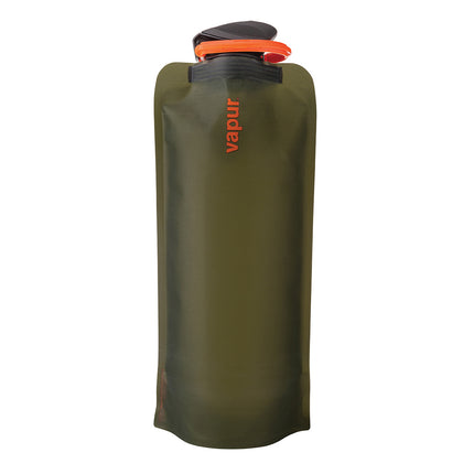 Vapur Wide Mouth 700ml Folding Water Bottle (Various Colours) Eclipse Olive By Vapur