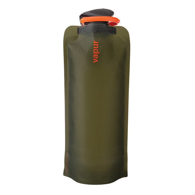 Vapur Wide Mouth 700ml Folding Water Bottle (Various Colours) Eclipse Olive By Vapur