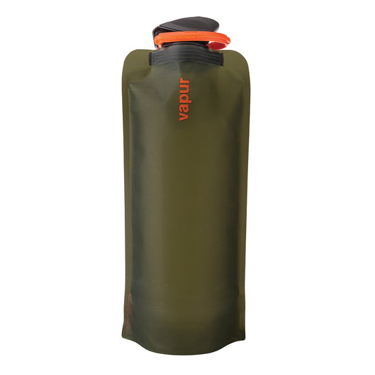 Vapur Wide Mouth 700ml Folding Water Bottle (Various Colours) Eclipse Olive By Vapur