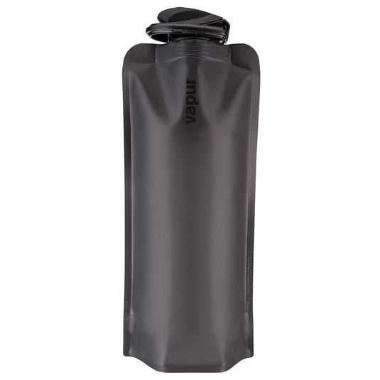 Vapur Wide Mouth 1.0L Folding Water Bottle (Various Colours) Blackout By Vapur