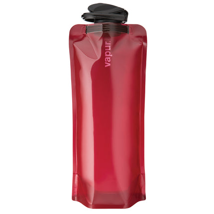 Vapur Wide Mouth 1.0L Folding Water Bottle (Various Colours) Solids Burgundy By Vapur