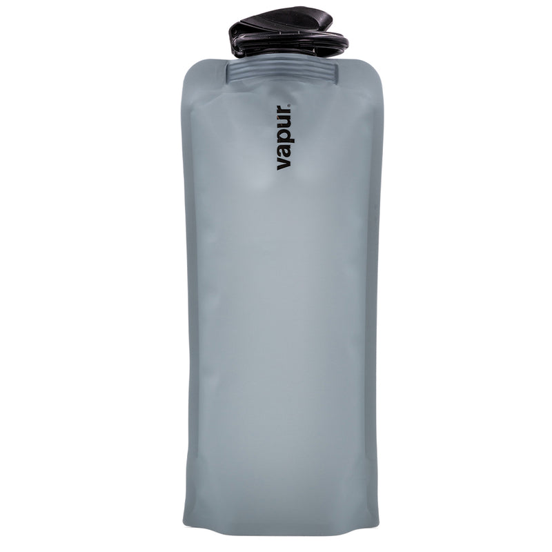 Load image into Gallery viewer, Vapur Wide Mouth 1.0L Folding Water Bottle (Various Colours) Graphite By Vapur
