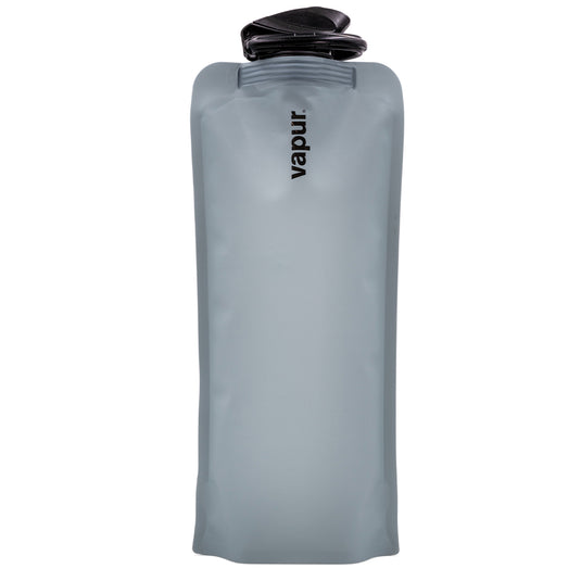Vapur Wide Mouth 1.0L Folding Water Bottle (Various Colours) Graphite By Vapur