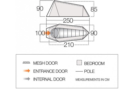 Vango Soul 100 1-Man Tent By Vango