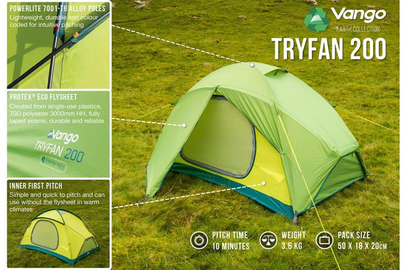 Load image into Gallery viewer, Vango Tryfan 200 2 Person Tent By Vango

