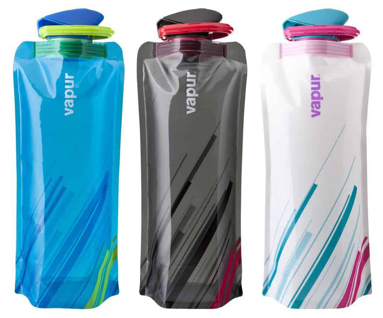 Vapur Wide Mouth 1.0L Folding Water Bottle (Various Colours) By Vapur