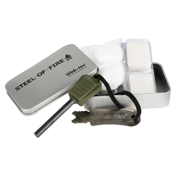 Load image into Gallery viewer, Web-Tex Steel-of-Fire Starter Kit By Thatchreed
