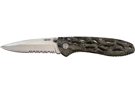 Whitby Camo Lock Knife (3.5") By Whitby Knives and Gear