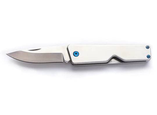 Whitby MINT EDC Pocket Knife (2.5") (Various Colours) Stainless Silver By Whitby Knives and Gear