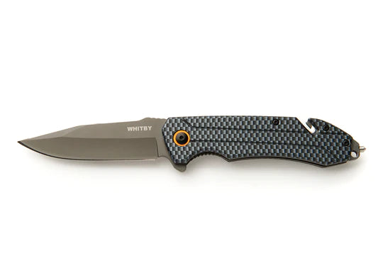 Load image into Gallery viewer, Whitby Rescue Liner Lock Knife (3.25") By Whitby Knives and Gear
