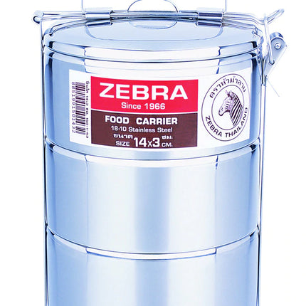 Zebra Tiffin / Food Carrier (Various Sizes) By Zebra Head