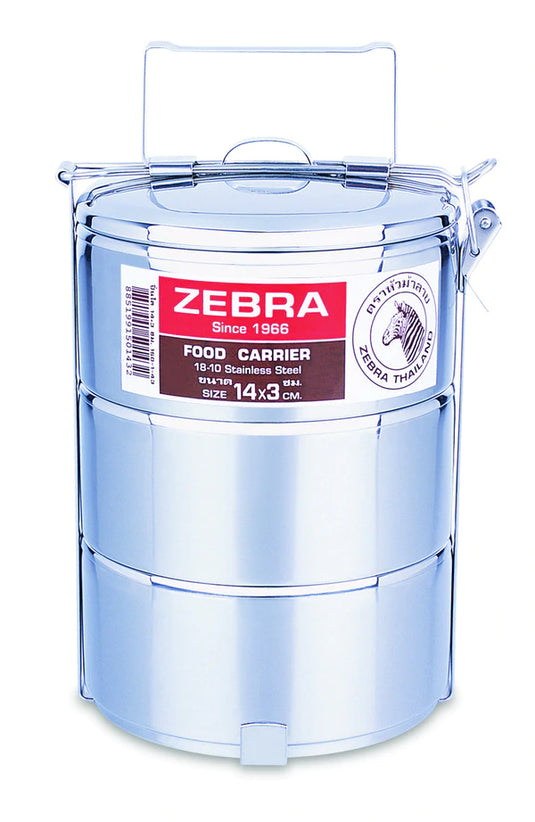 Zebra Tiffin / Food Carrier (Various Sizes) By Zebra Head