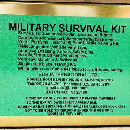 BCB Military Survival Kit By BCB International