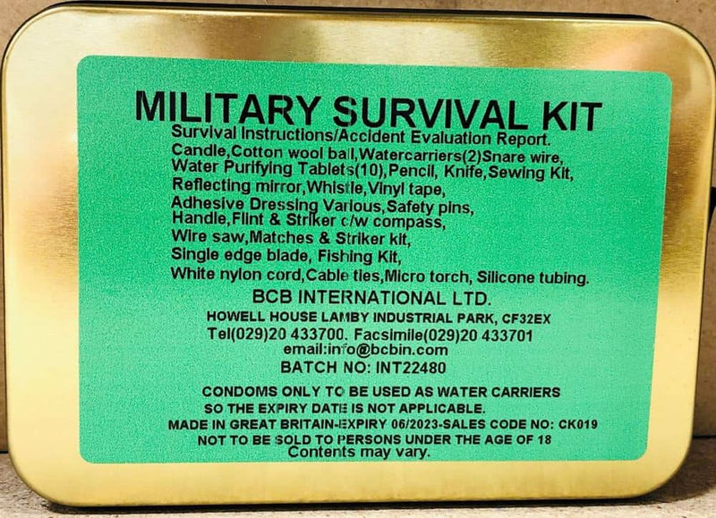 Load image into Gallery viewer, BCB Military Survival Kit By BCB International
