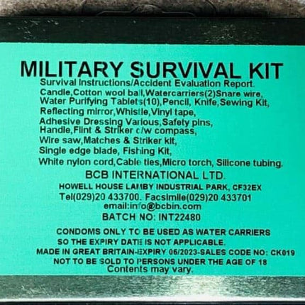 BCB Military Survival Kit By BCB International