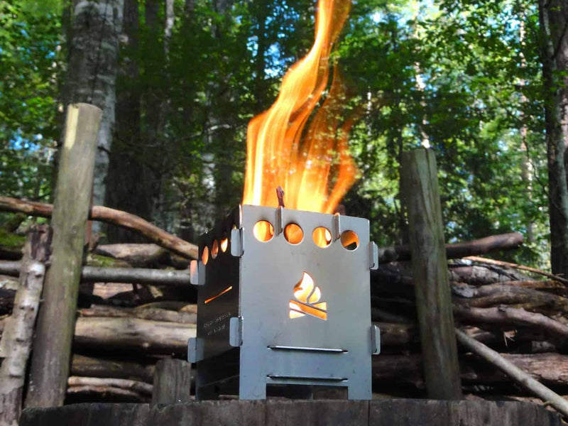 Load image into Gallery viewer, Bushbox Outdoor Pocket Stove By BushCraft Essentials
