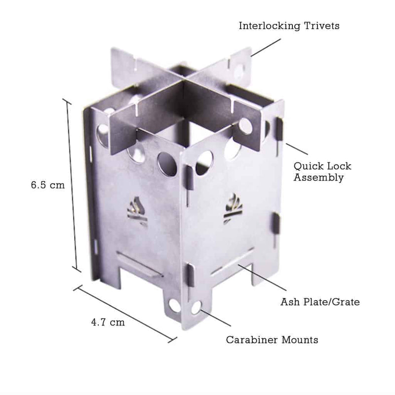 Load image into Gallery viewer, BE Outdoor Pocket Micro Stove EDCBox By BushCraft Essentials
