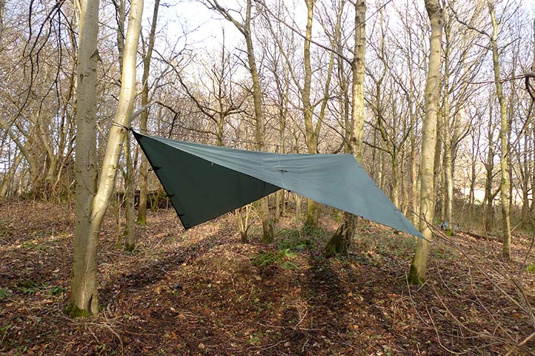 Load image into Gallery viewer, DD 3.5 x 3.5 Olive or Forest Green Tarp By DD Hammocks
