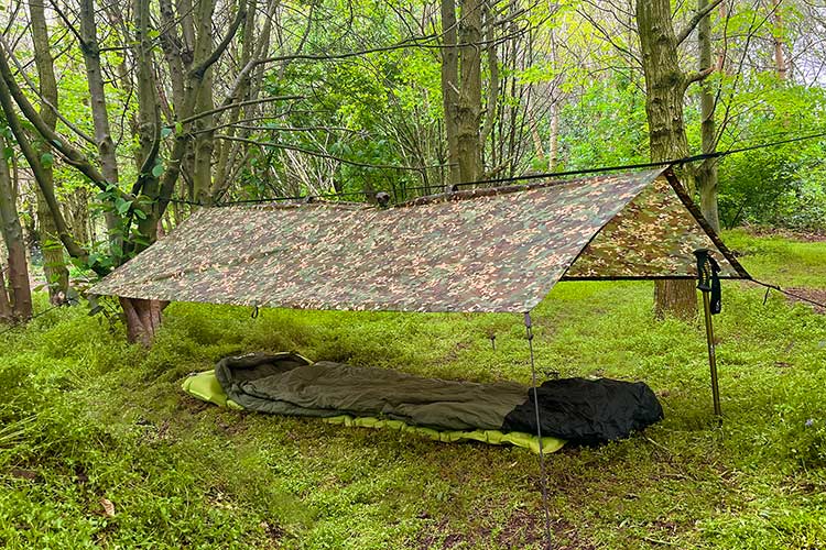 Load image into Gallery viewer, DD Hammocks Poncho Tarp - Multi Camo By DD Hammocks
