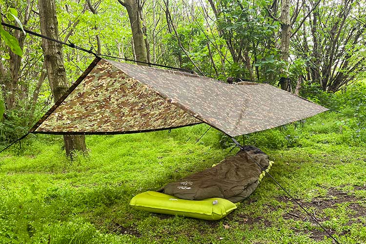 Load image into Gallery viewer, DD Hammocks Poncho Tarp - Multi Camo By DD Hammocks
