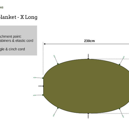 DD Hammock Underblanket XL - Olive Green By DD Hammocks