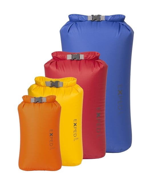 Exped Fold Dry Bag Bright 4pk Bright colours By Exped