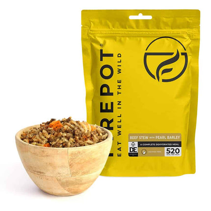 Firepot Beef Stew with Pearl Barley 110g Dehydrated By Firepot Food