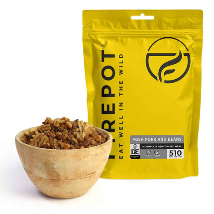 Firepot Posh Pork and Beans Dehydrated 135g By Firepot Food