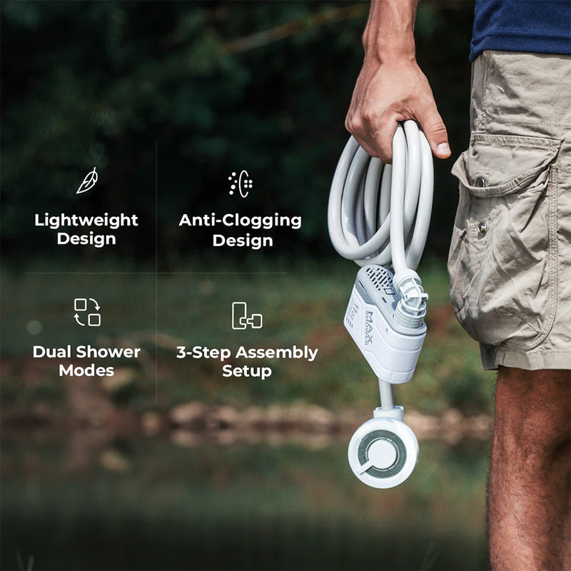 Load image into Gallery viewer, Flextail MAX SHOWER - Ultralight Rechargeable Instant Outdoor Shower (With case) By Flextail Gear
