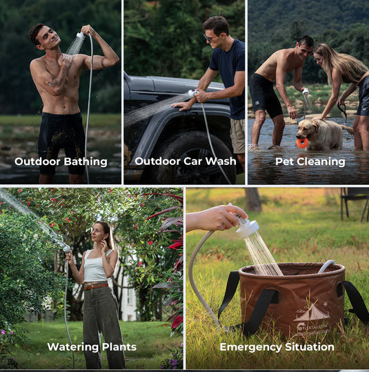 Flextail MAX SHOWER - Ultralight Rechargeable Instant Outdoor Shower (With case) By Flextail Gear