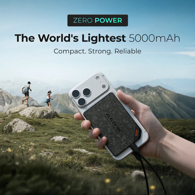 Load image into Gallery viewer, Flextail ZERO POWER 5,000C - The World's Lightest &amp; Thinnest 5,000mAh Power Bank (85g) By Flextail Gear
