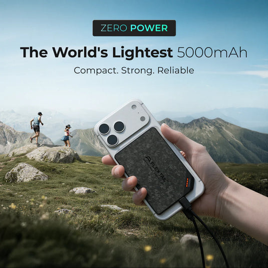 Flextail ZERO POWER 5,000C - The World's Lightest & Thinnest 5,000mAh Power Bank (85g) By Flextail Gear