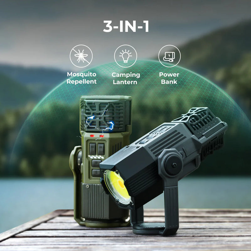 Load image into Gallery viewer, EVO REPELLER - 3-in-1 Outdoor Mosquito Repeller Lantern (Green or Black) By Flextail Gear
