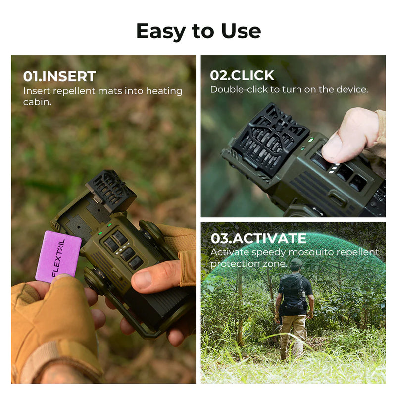 Load image into Gallery viewer, EVO REPELLER - 3-in-1 Outdoor Mosquito Repeller Lantern (Green or Black) By Flextail Gear

