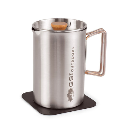 GSI Outdoors Glacier 20 fl oz. Stovetop Javapress + Boiler By GSI outdoors
