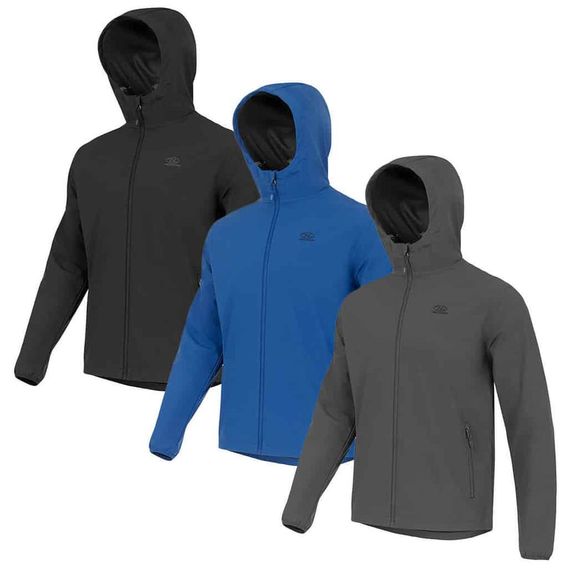 Load image into Gallery viewer, Highlander Shield Water Repellent Jacket (Grey / Black / Blue) By Highlander Outdoor
