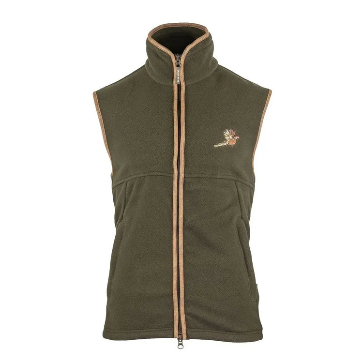 Jack Pyke Countryman Pheasant Fleece Gilet - Dark Olive By Thatchreed