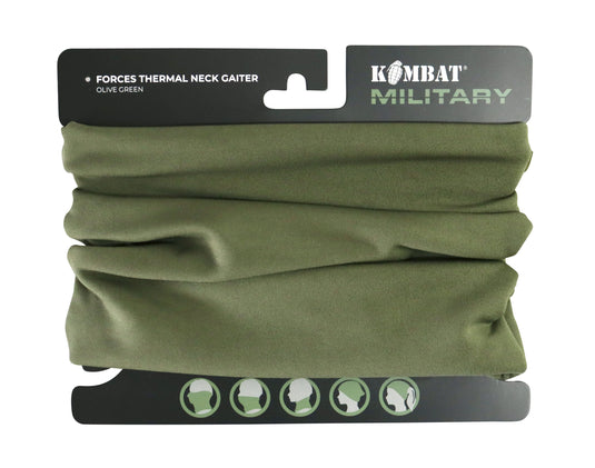 Kombat UK Forces Thermal Neck Gaiter (Various Colours) Olive Green By Kombat UK