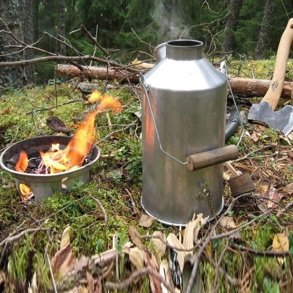 Load image into Gallery viewer, Kelly Kettle Base Camp 1.6 ltr (Stainless Steel) + Whistle By Kelly Kettle
