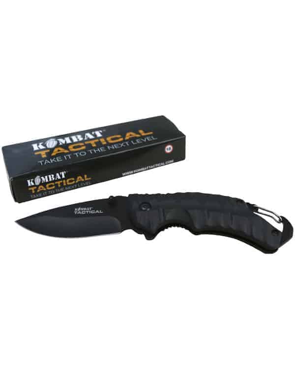 Load image into Gallery viewer, Kombat UK Elite / Gator Lock Knife (Black / Coyote) Black By Kombat UK

