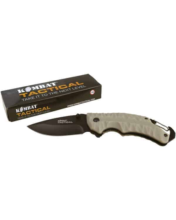 Load image into Gallery viewer, Kombat UK Elite / Gator Lock Knife (Black / Coyote) Coyote By Kombat UK
