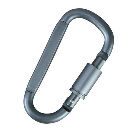 Kombat UK Gunmetal Grey Locking Carabiners - 6mm (Pair) By Kombat UK