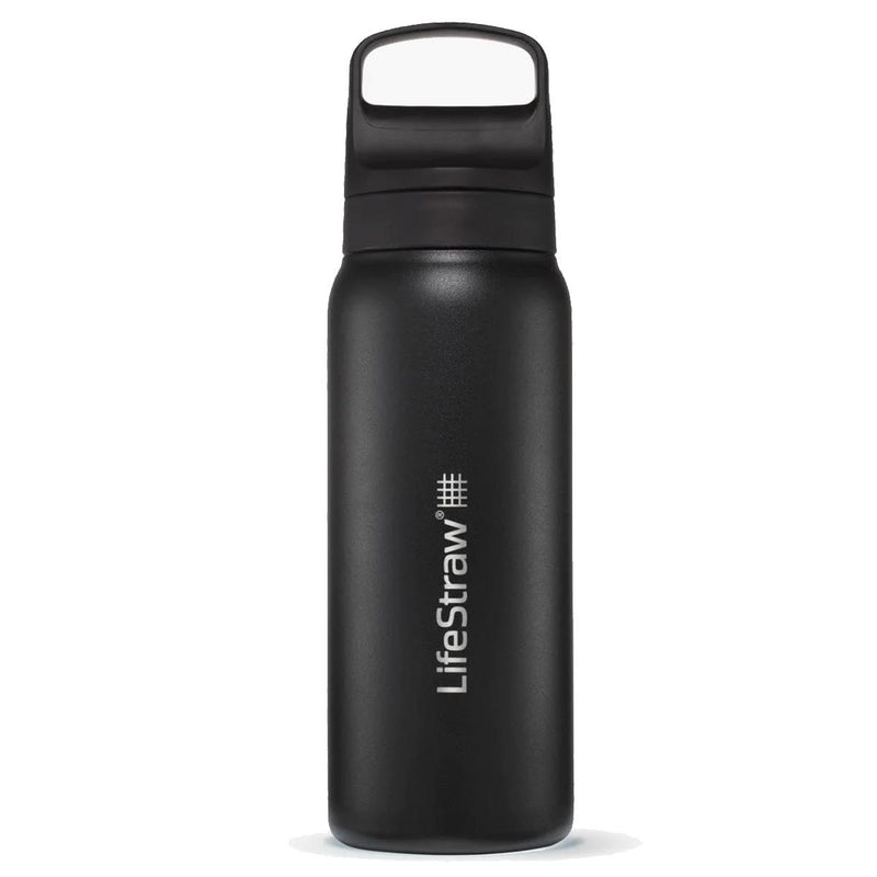 Load image into Gallery viewer, lifestraw 700ml GO Renew Series Stainless Steel Water Bottle (Various Colours) Black By LifeStraw
