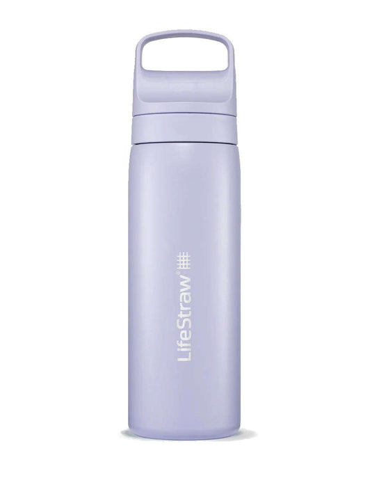 lifestraw 700ml GO Renew Series Stainless Steel Water Bottle (Various Colours) Thistle Purple By LifeStraw