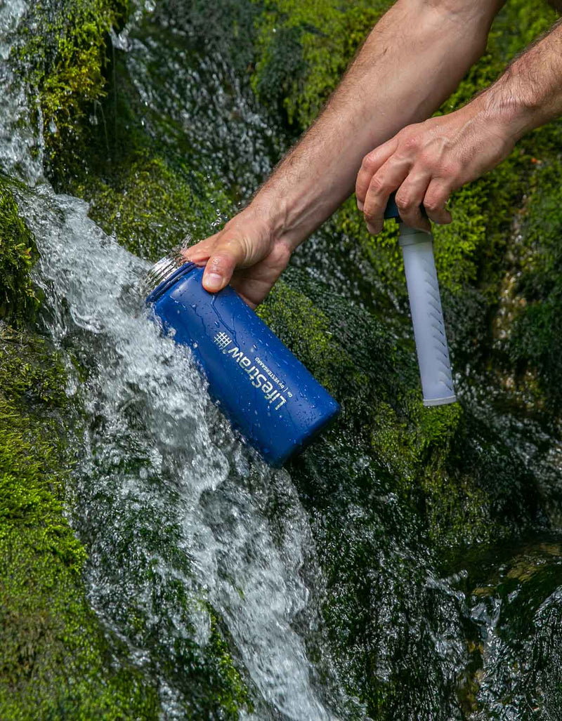 Load image into Gallery viewer, Lifestraw Go Stainless Steel 700ml Filter Water Bottle (Various Colours) By LifeStraw
