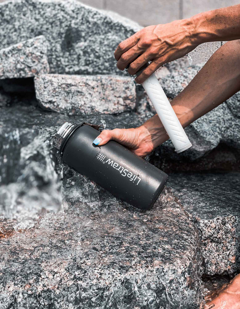 Load image into Gallery viewer, Lifestraw Go Stainless Steel 700ml Filter Water Bottle (Various Colours) By LifeStraw
