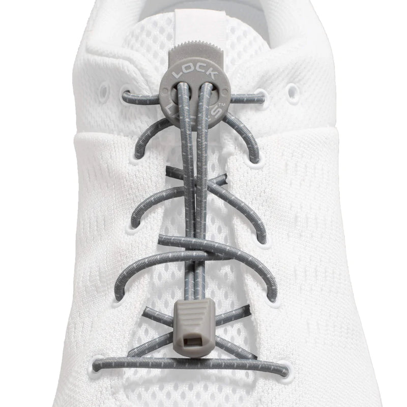 Load image into Gallery viewer, Lock Laces 48" Shoelaces (Various Colours) Grey By Lock Laces
