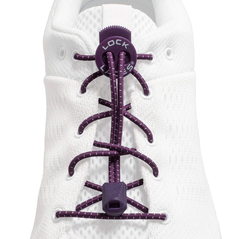 Load image into Gallery viewer, Lock Laces 48" Shoelaces (Various Colours) Purple By Lock Laces
